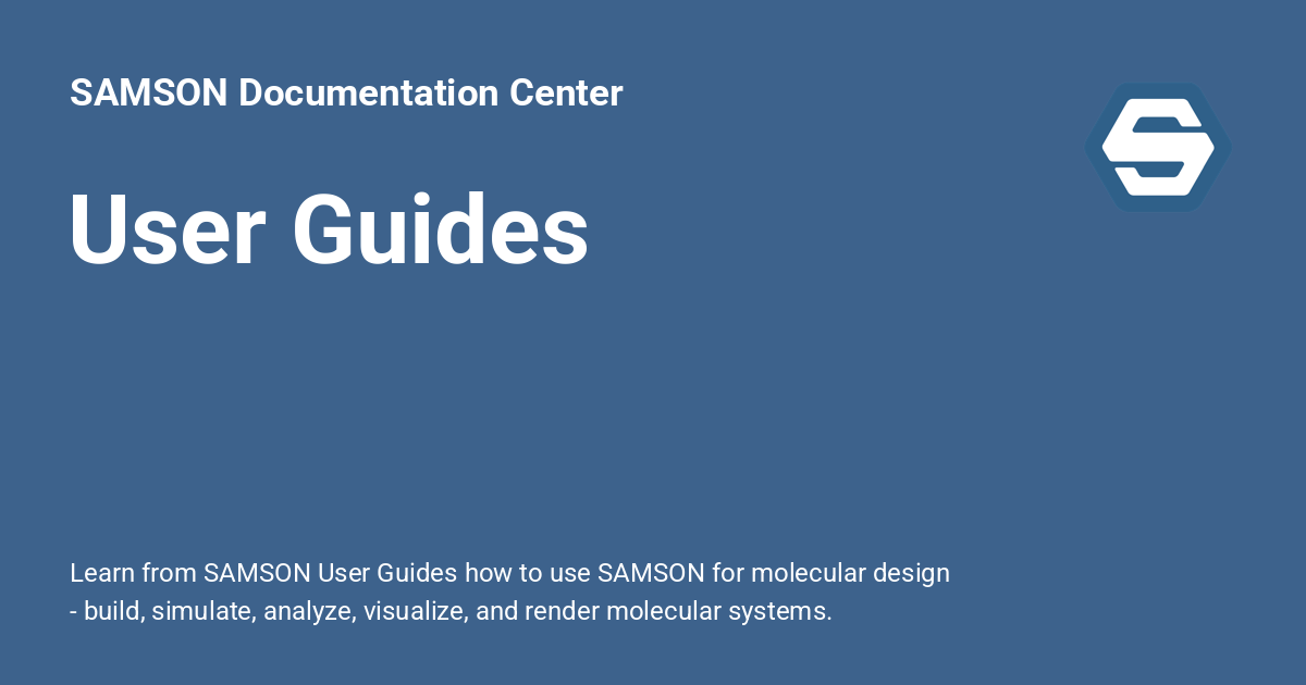 User Guides - SAMSON Documentation Center
