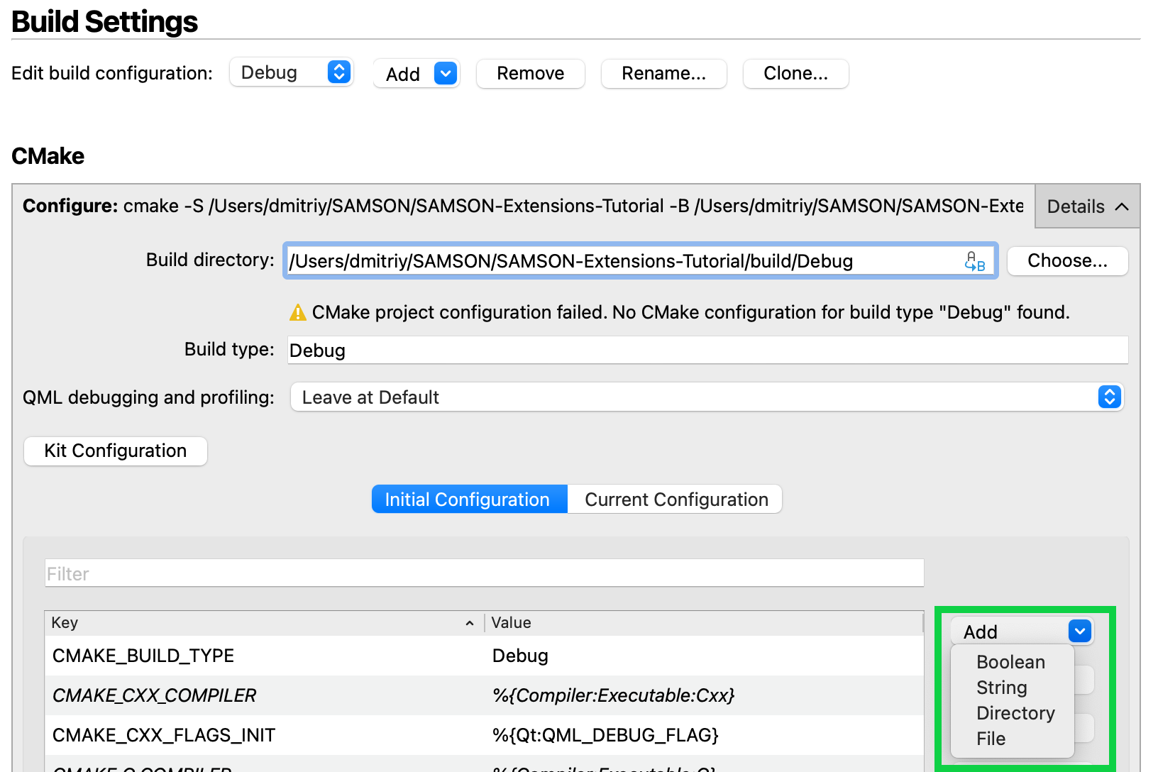 Add string variable