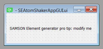 Default GUI