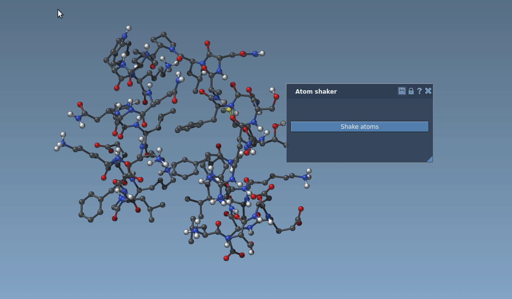 Shake selected atoms