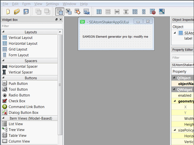 Add pushbutton