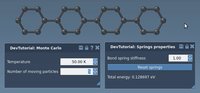 Mobing particle example