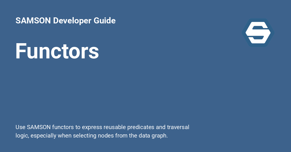 Functors - SAMSON Developer Guide