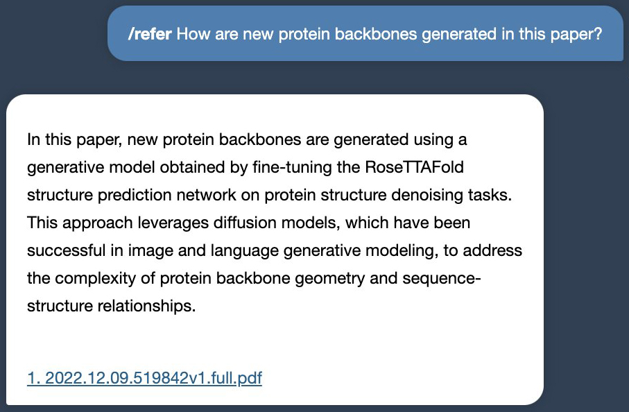 /learn - ask questions on the learned material