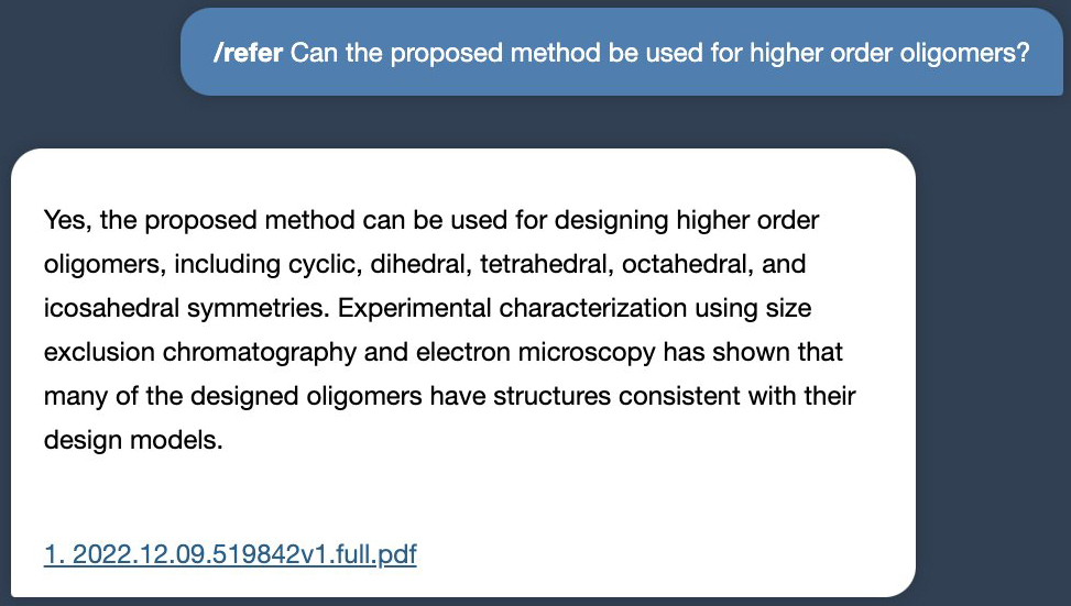 /learn - ask questions on the learned material