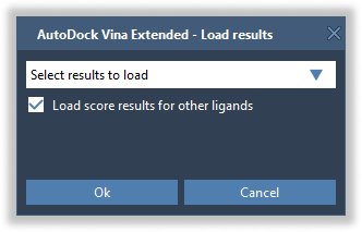 Load results dialog
