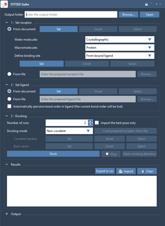 FITTED Suite GUI