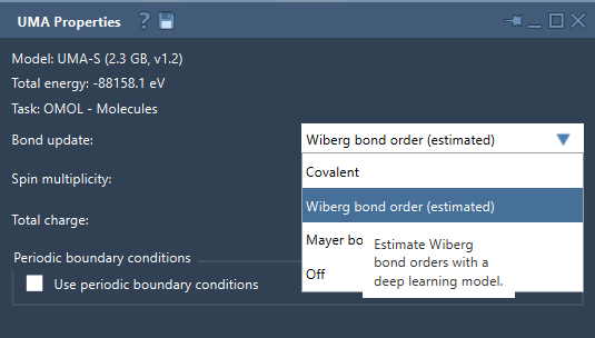 UMA bond update options