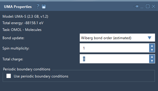 UMA charge and spin controls