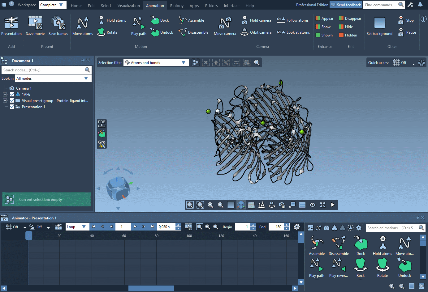 Example: the Move camera animation