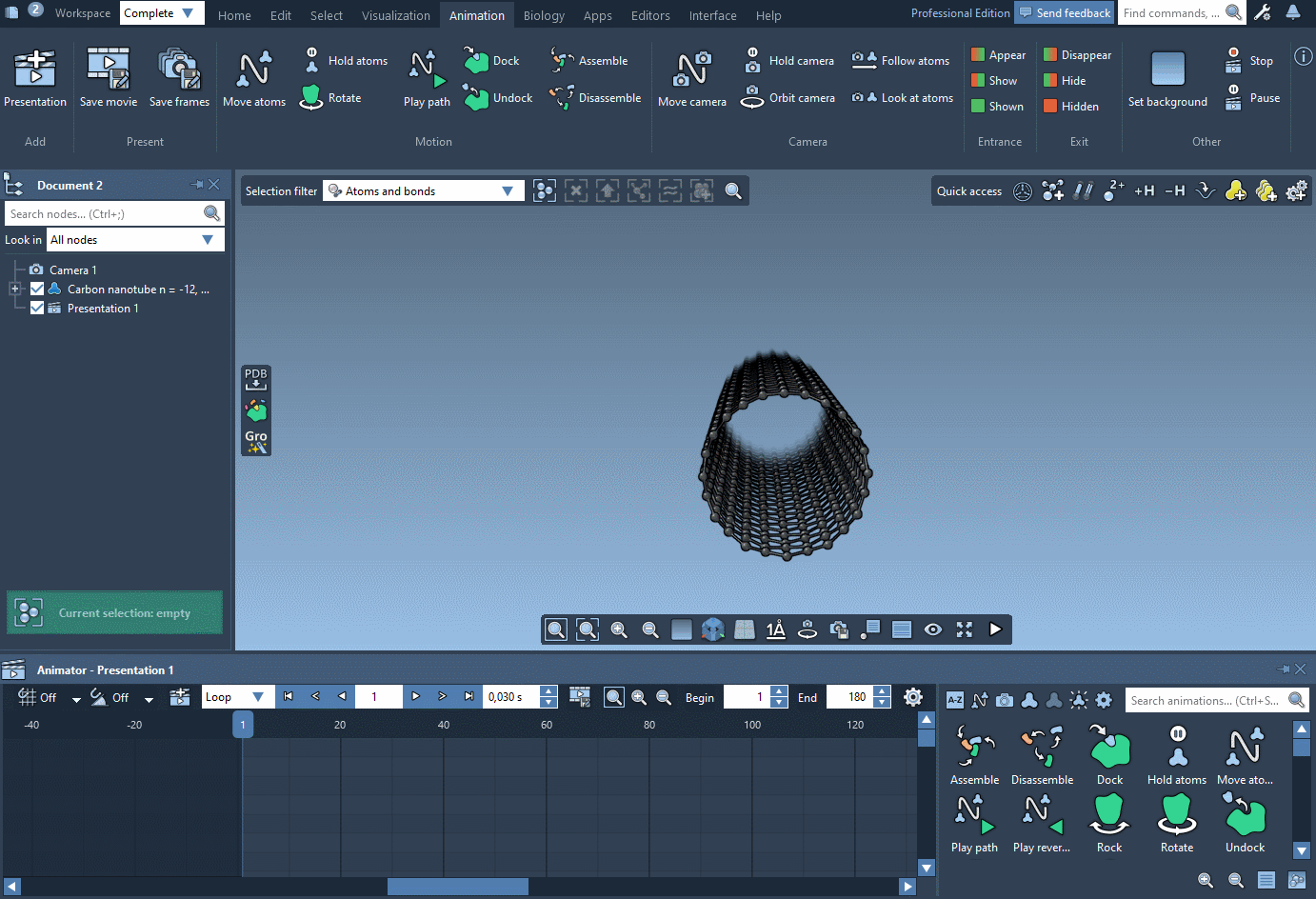 Example: the Zoom camera animation