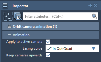 Animation parameters in the Inspector