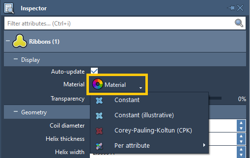 Add material in the Inspector