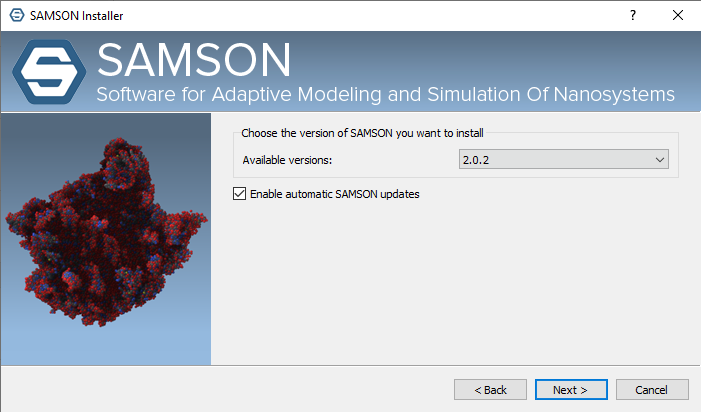 SAMSON Installer - Choose an older version