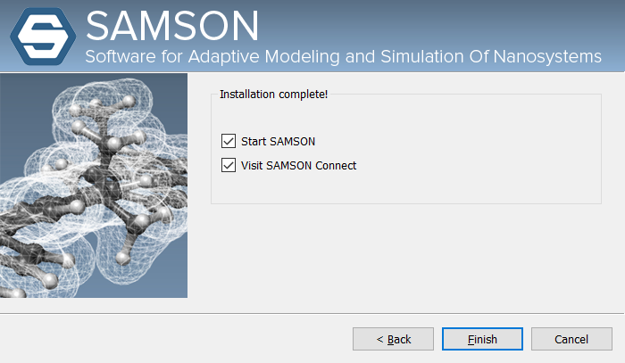 SAMSON has been installed successfully