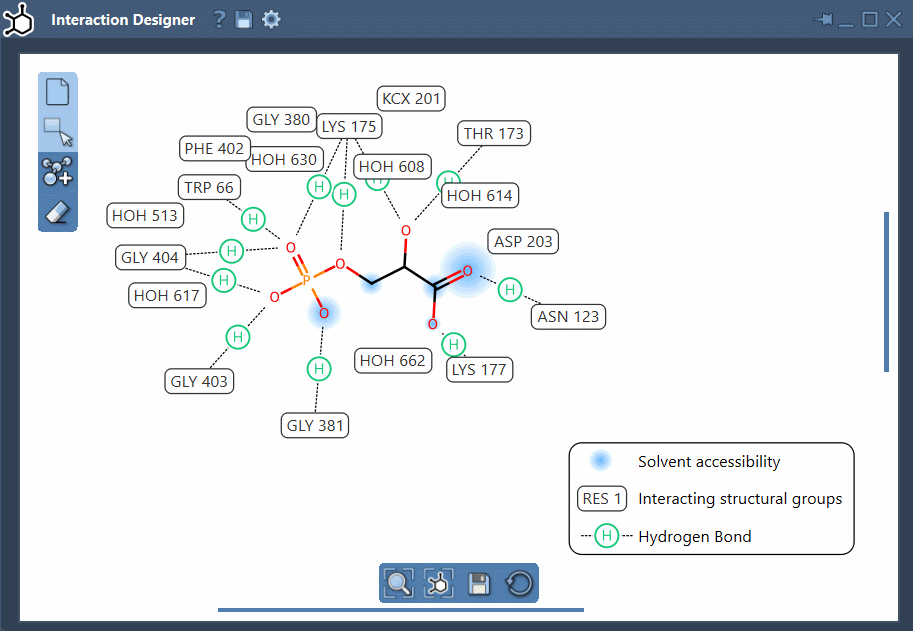 Move labels and change color for interaction labels