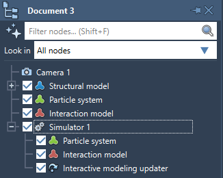 Simulator in the document view