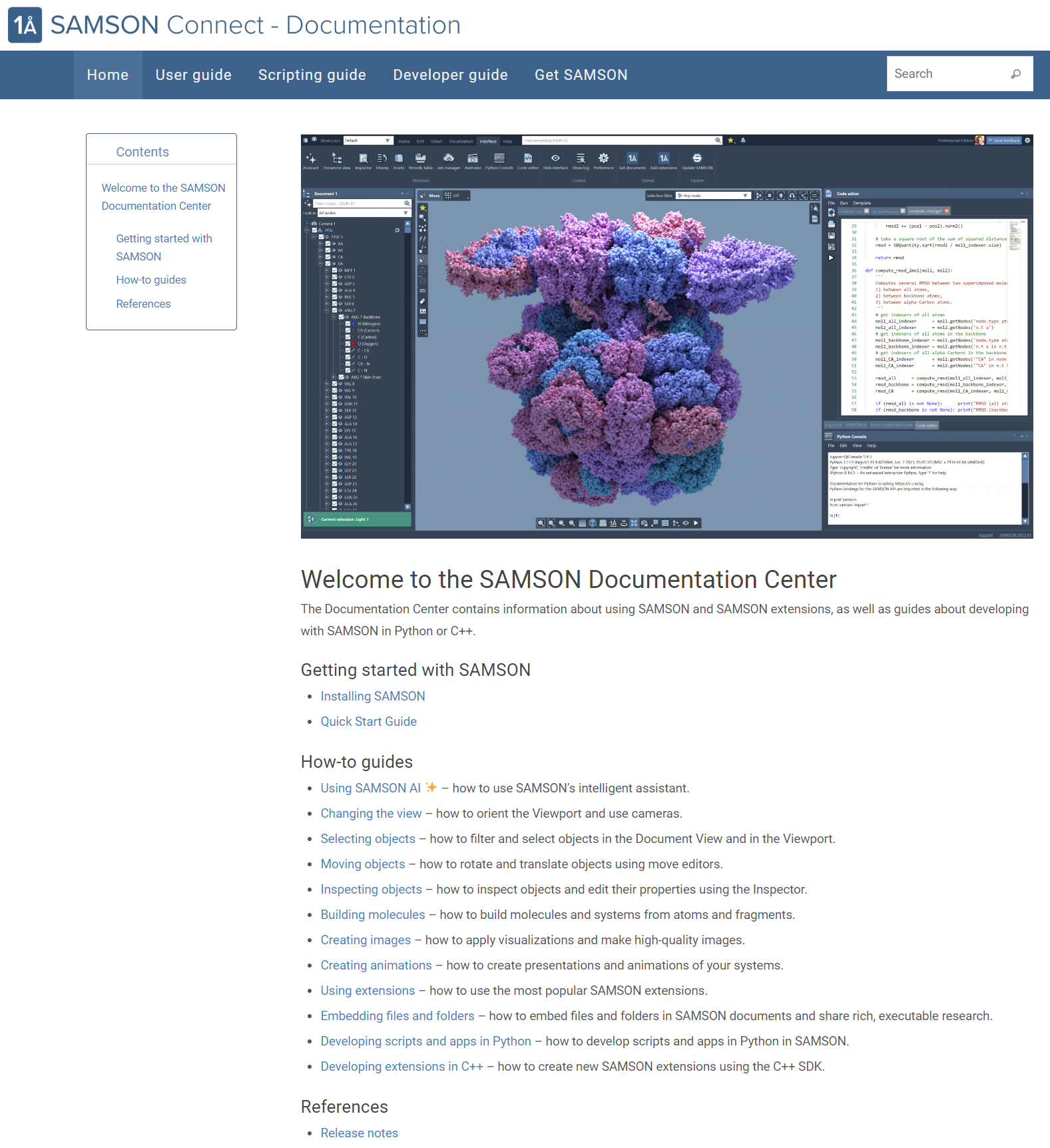 The SAMSON Connect Documentation center