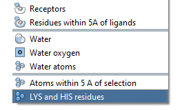 A custom selection filter in the selection filters list