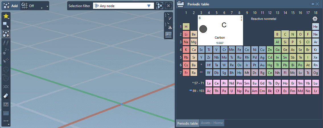 Building with atoms from Periodic Table