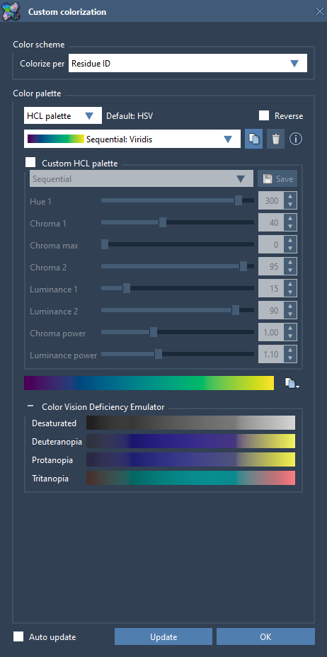 Colorizing with a custom color palette