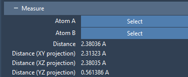 Atom-atom distance projections