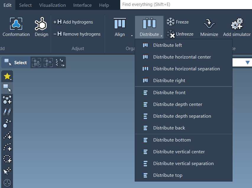 Commands for distributing