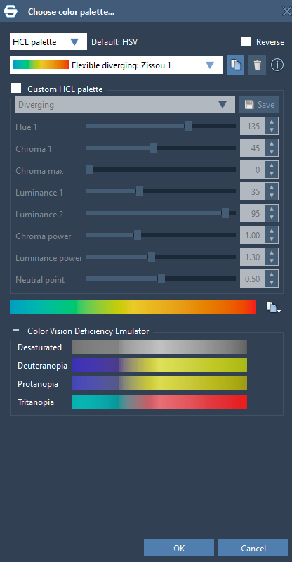Choose a color palette