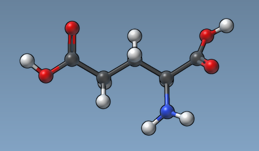A molecule with the default constant atom and bond sizes