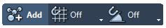 The Add editor's snapping options