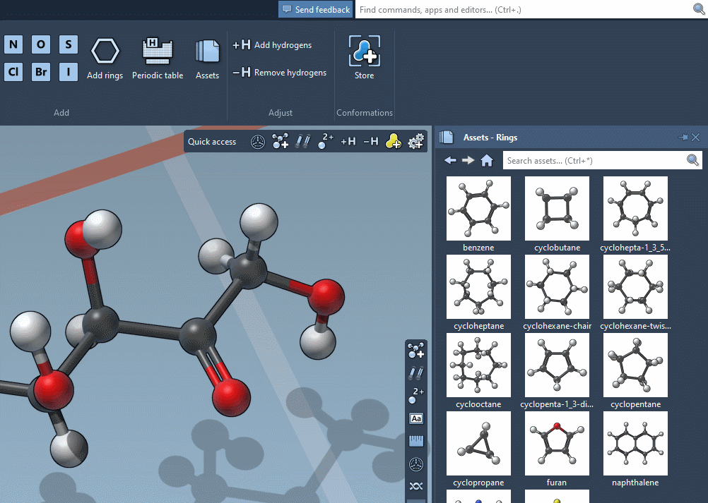 Asset browser