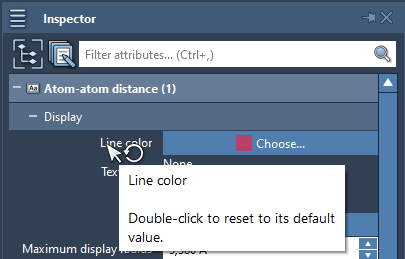 Reset line color