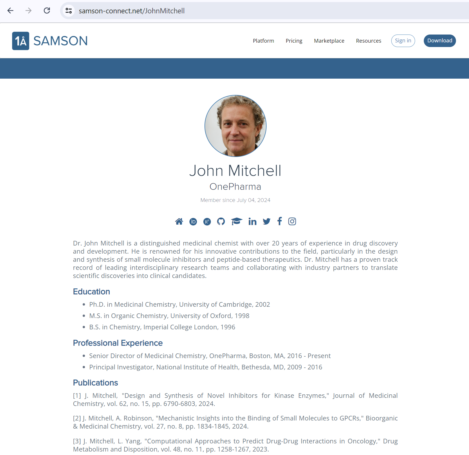 Edit profile