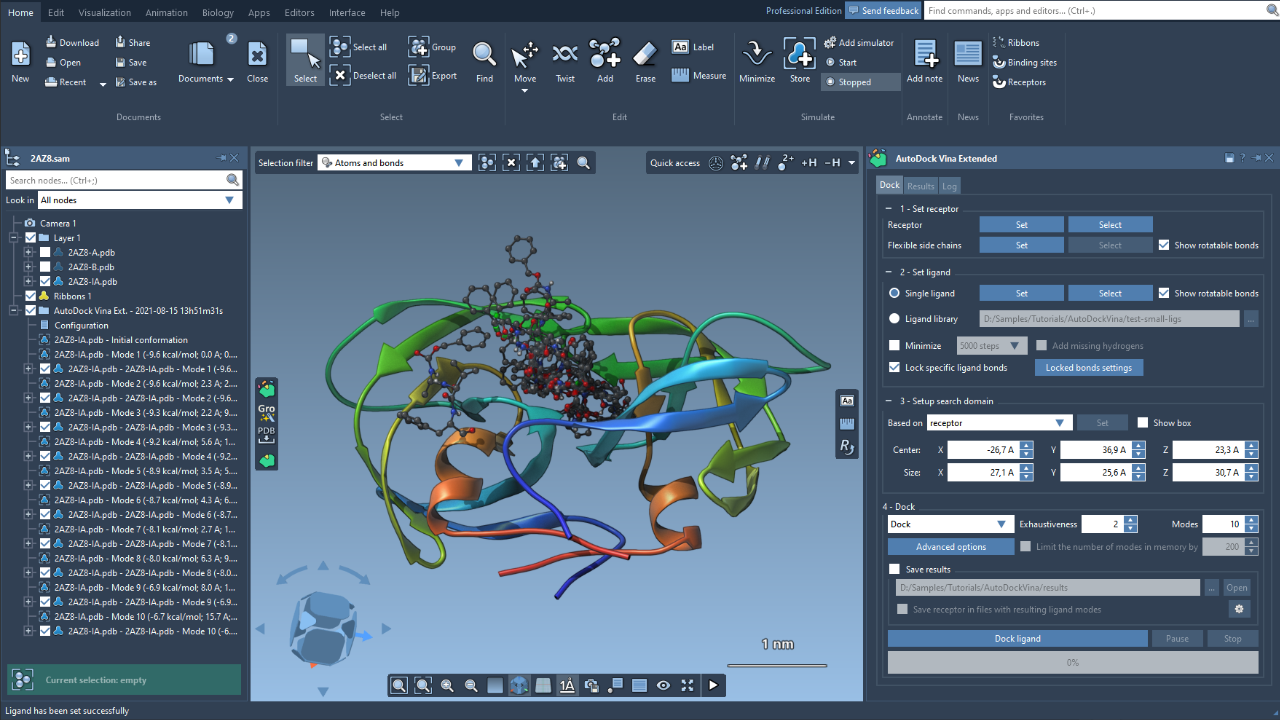 AutoDock Vina Extended App