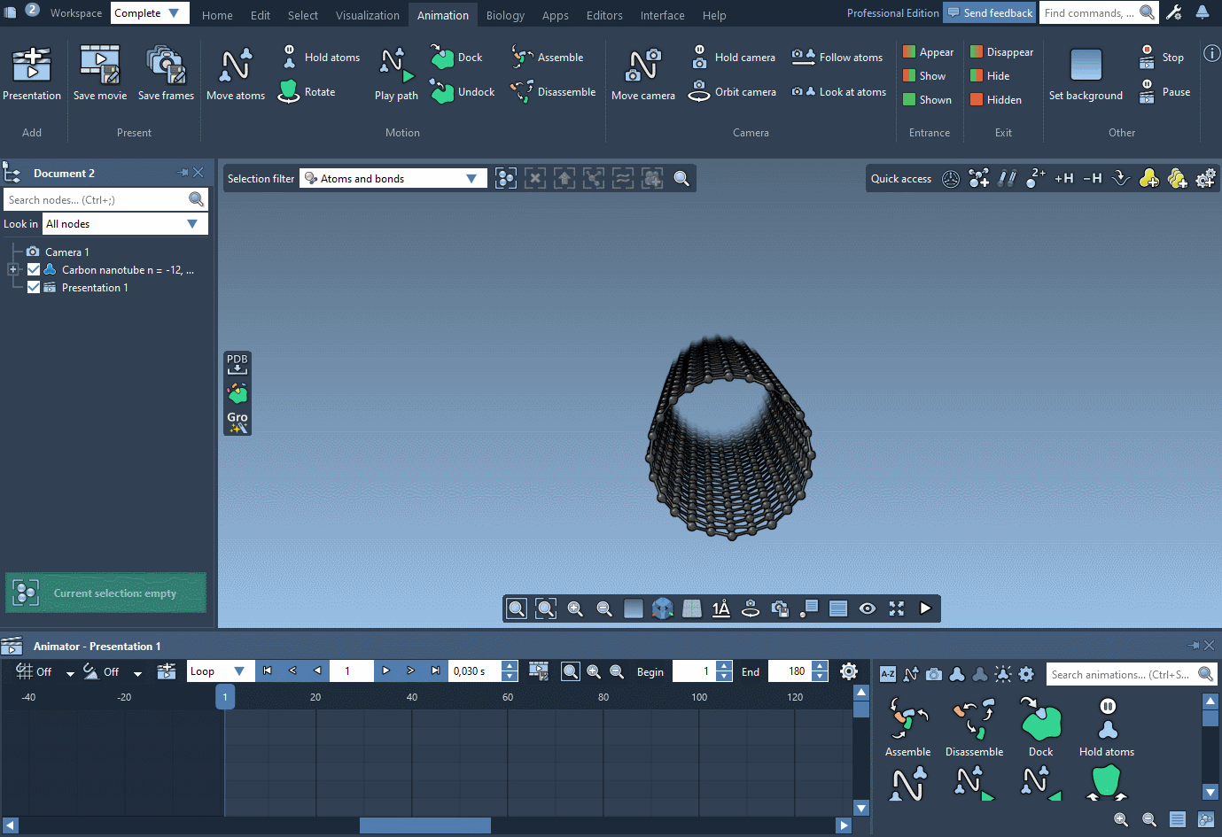 Example: the Dolly camera animation
