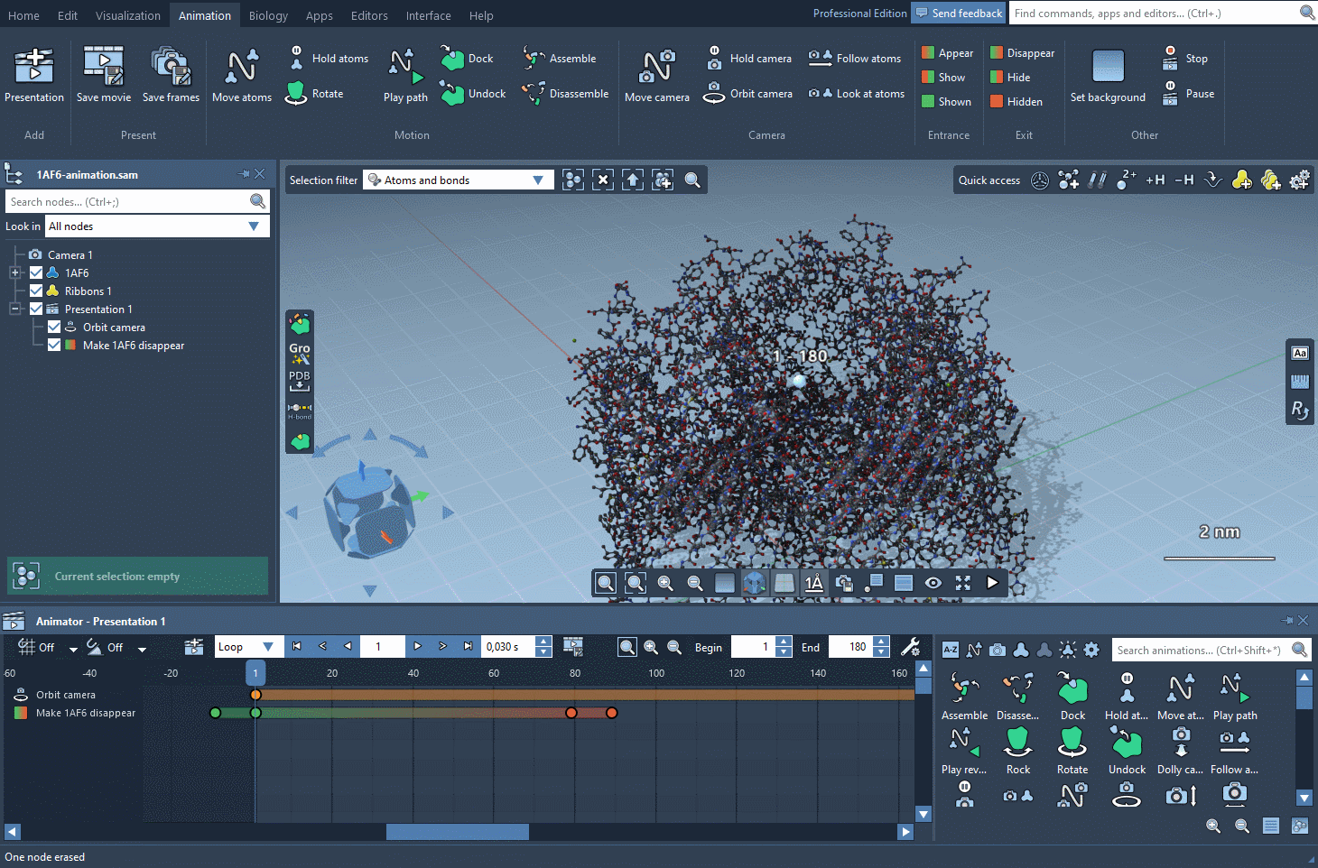 Adding the Appear animation