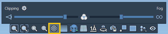 Clipping control panel in the Viewport