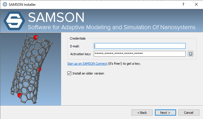 SAMSON Installer - Opt for an older version