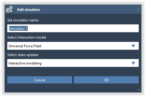 Add simulator