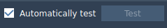 Automatically test changes