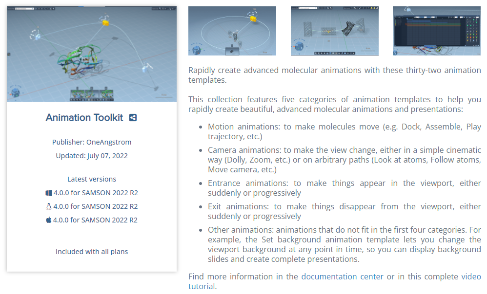 The detailed view of a SAMSON Extension
