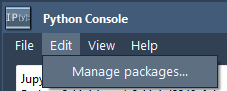 Manage packages...