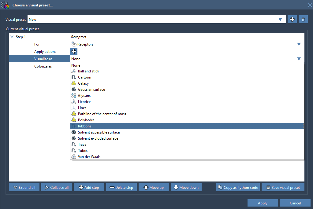 Choose a visual model